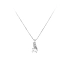 Necklace with White Gold Zircons