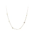 Gold Necklace with Zircons