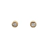 Gold Pecky Earrings with Zircones