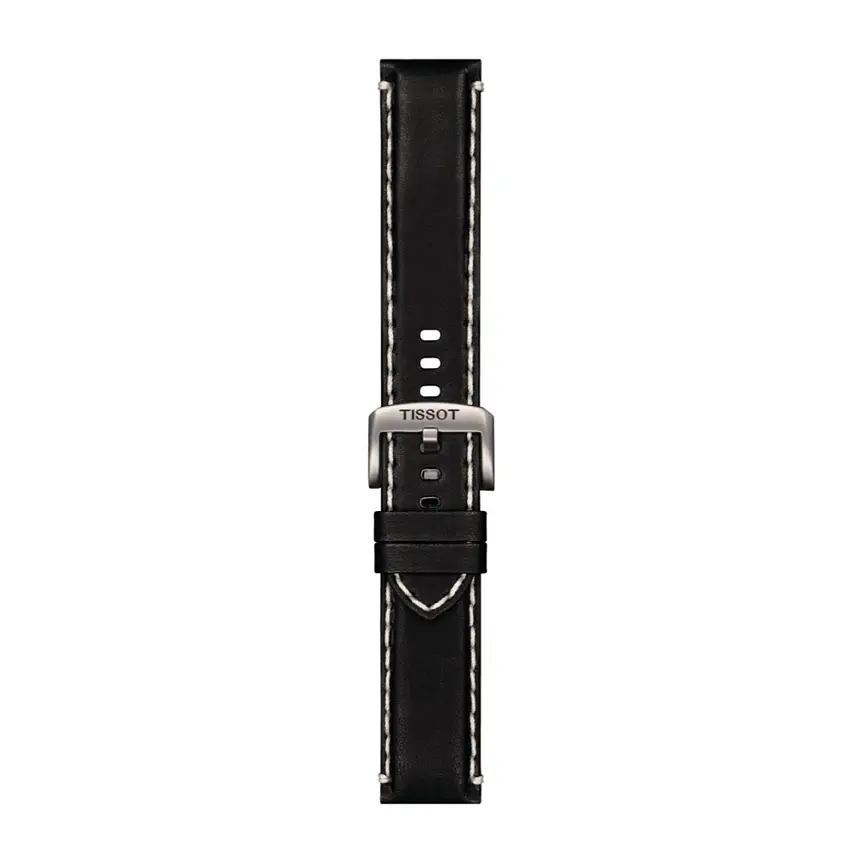 Černý kožený řemínek Tissot 22 mm T852.044.982