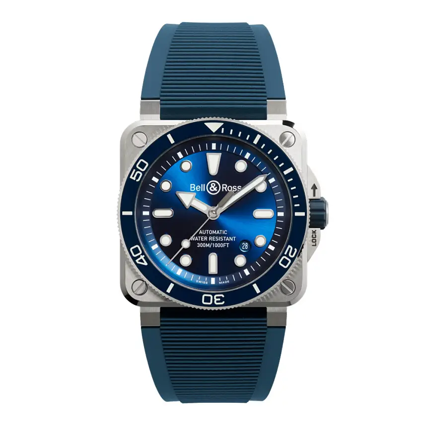 Bell & Ross BR 03 Diver Blue Steel BR03A-D-BLU-ST/SRB