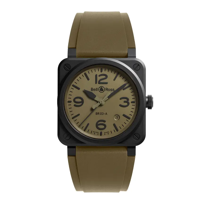 Bell & Ross New BR 03 Military Ceramic BR03A-MIL-CE/SRB