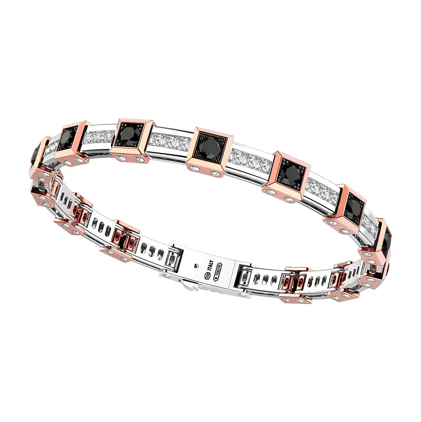 Zlatý náramek Zancan Cuture Sapphire EB710BR