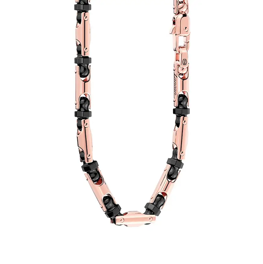 Zlatý náhrdelník Zancan Ceramikgold KC071R-N-60