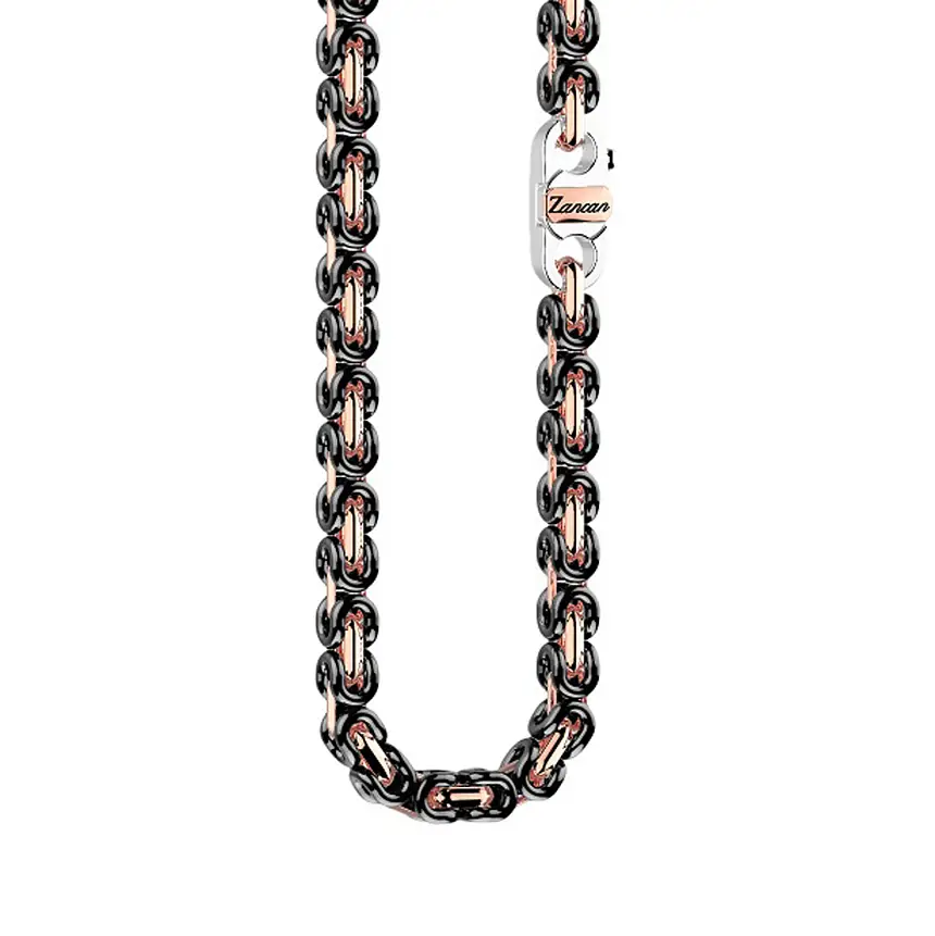 Zlatý náhrdelník Zancan Ceramikgold KC074R-N-60