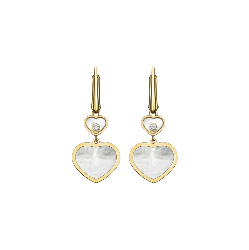 Золотые серьги Chopard Happy Hearts 837482-0310