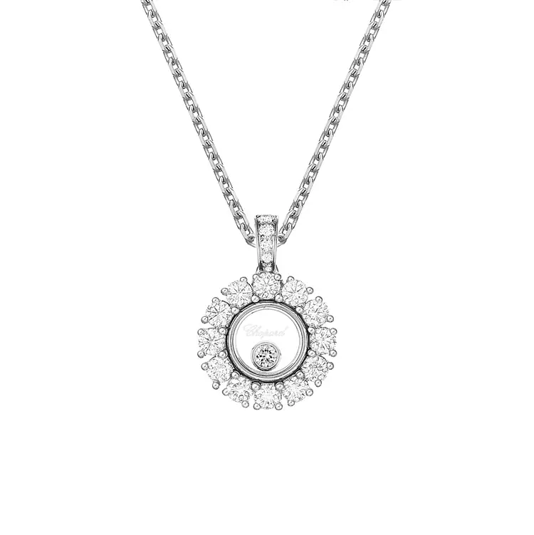 Zlatý Náhrdelník Chopard Happy Diamonds 79A609-1001