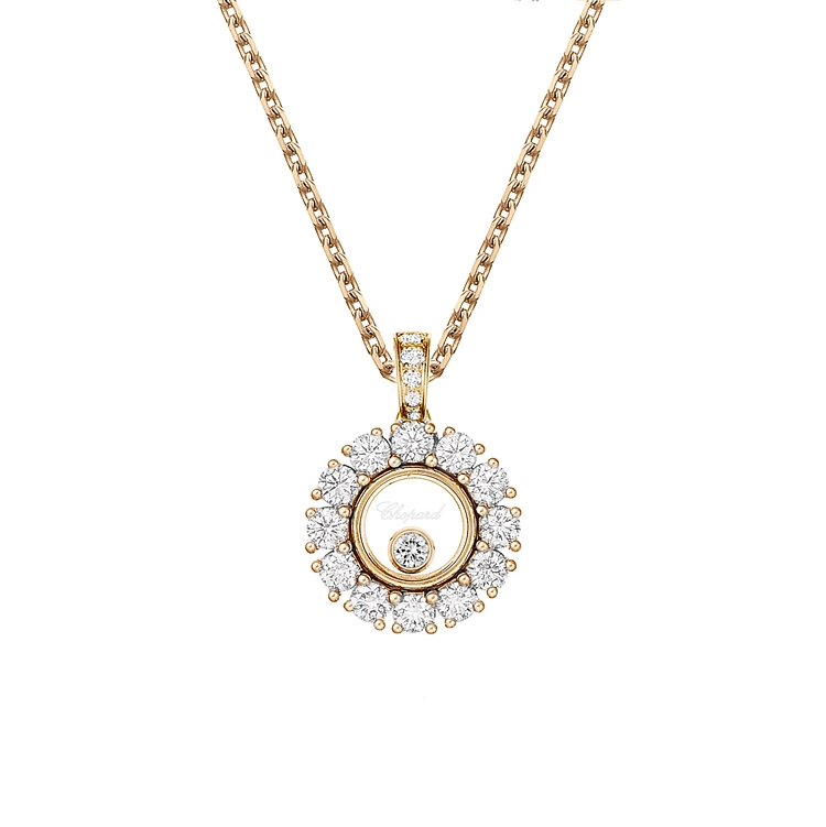 Золотой кулон Chopard Happy Diamonds 79A609-5001