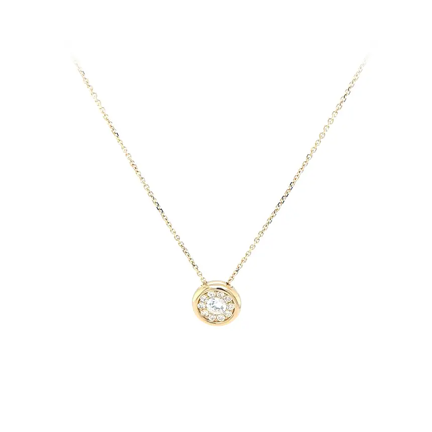 Zlatý Náhrdelník se Zirkony