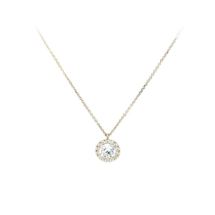 Zlatý Náhrdelník se Zirkony