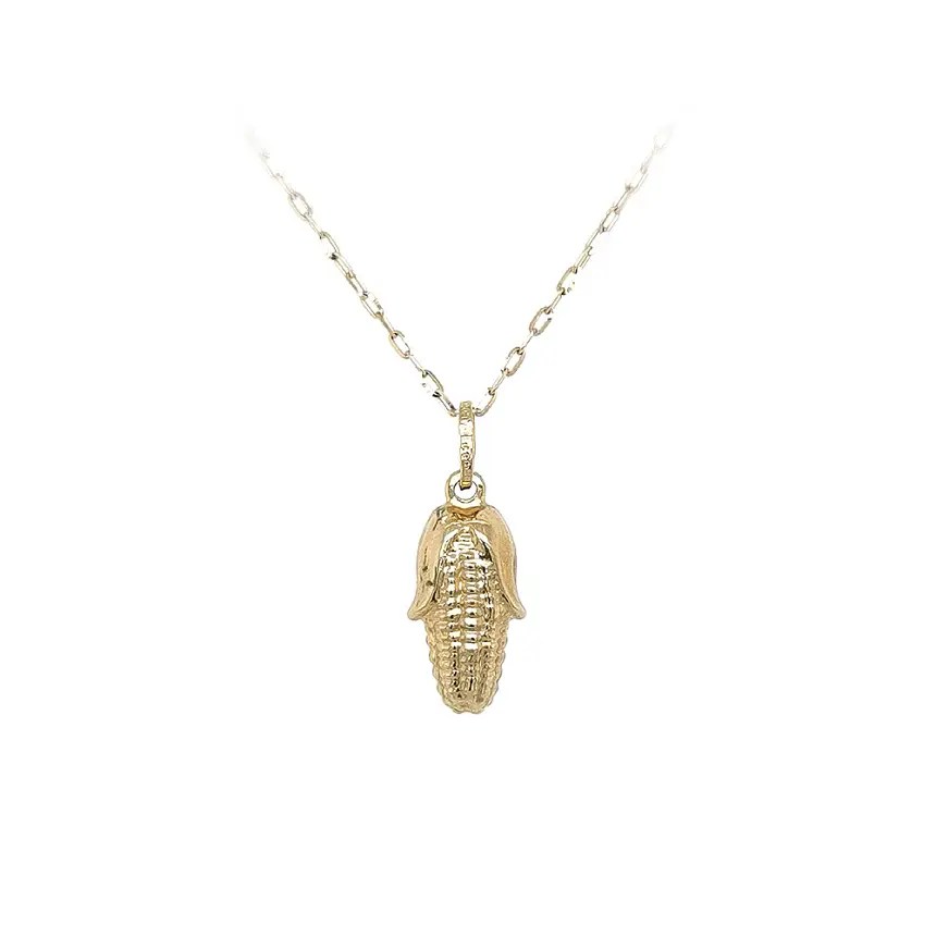 Zlatý Přívěsek Kukuřičný Klas