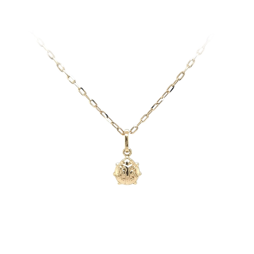 Gold Pendant Ladybug