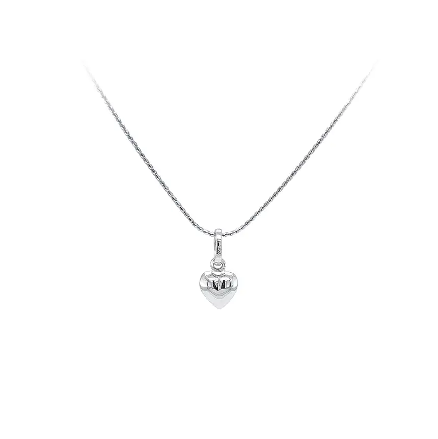 Přívěsek Srdce z Bílého Zlata