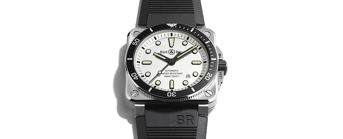 Bell & Ross BR03-92 Diver White BR0392-D-WH-ST/SRB