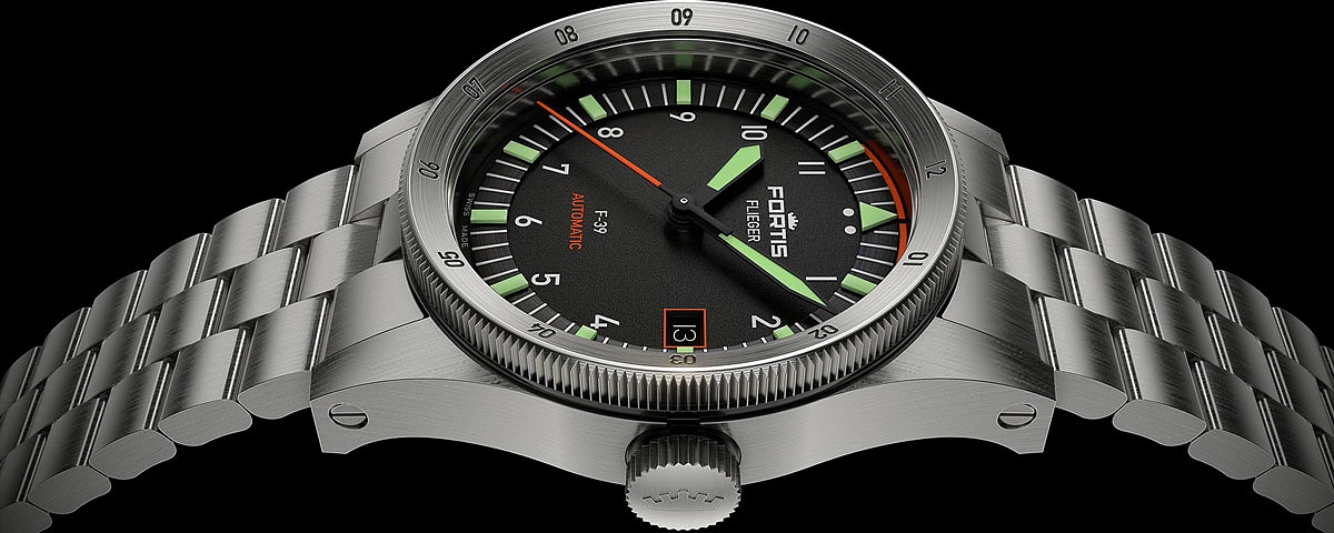 Forits Flieger F-39 Automtic on Block Bracelet F4220005