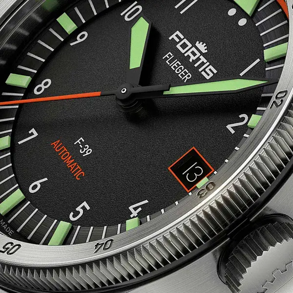 Fortis Flieger F-39 Automatic on Aviator Strap F4220006