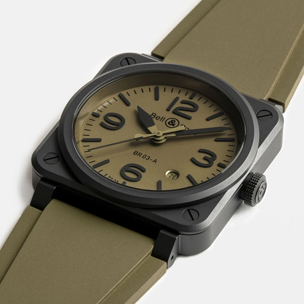 Bell & Ross New BR 03 Military Ceramic BR03A-MIL-CE/SRB