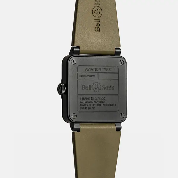 Bell & Ross New BR 03 Military Ceramic BR03A-MIL-CE/SRB