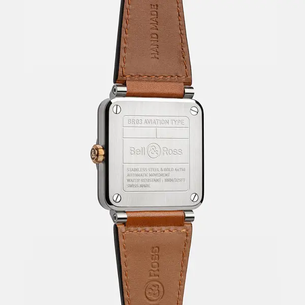Bell & Ross BR 03 White Steel & Gold BR03A-WH-STPG/SCA