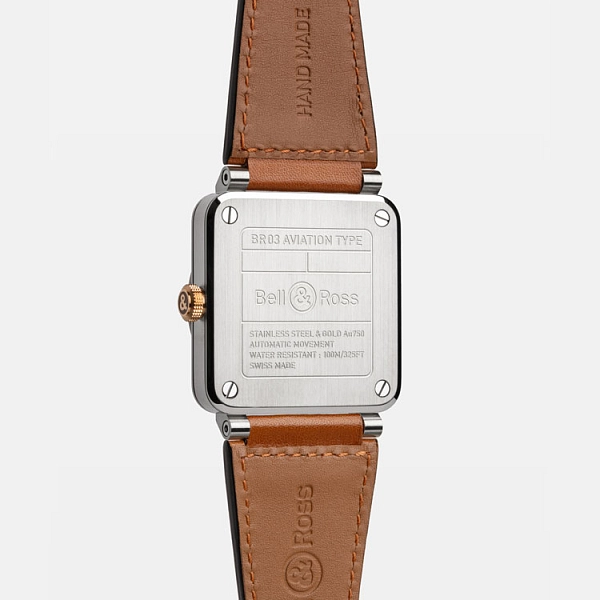 Bell & Ross BR 03 White Steel & Gold BR03A-WH-STPG/SCA