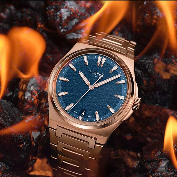 Czapek Antarctique Moun Erebus Deep Blue Full Rose Gold 5N 1540-P/S