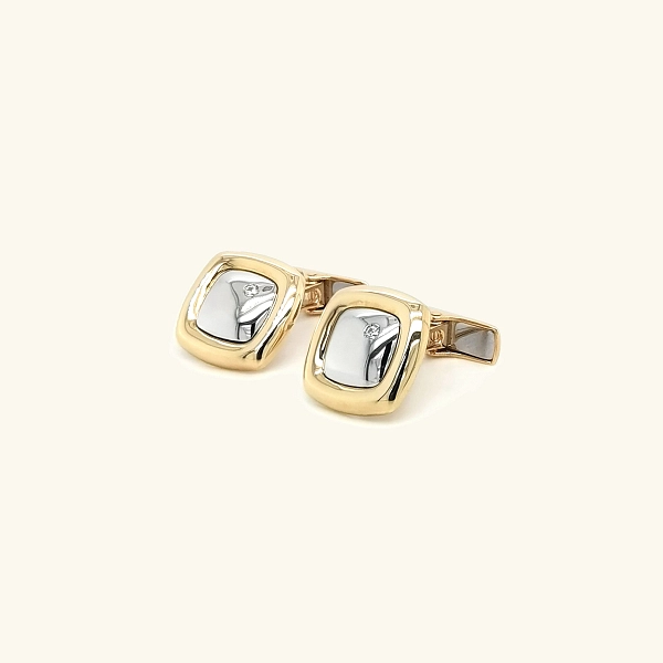 Gold Combination Cufflinks
