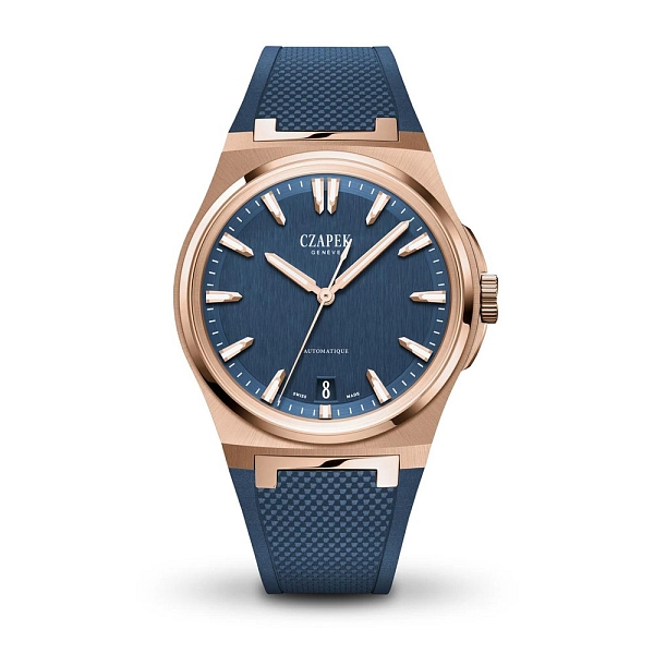Cap Antarctique Mount Erebus Deep Blue Rose Gold and Rubber