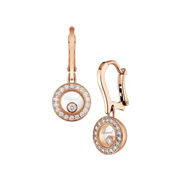 Zlaté Náušnice Chopard Happy Diamonds 83A017-5401