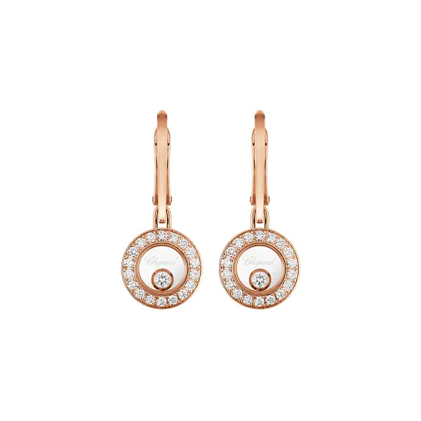 Zlaté Náušnice Chopard Happy Diamonds 83A017-5401