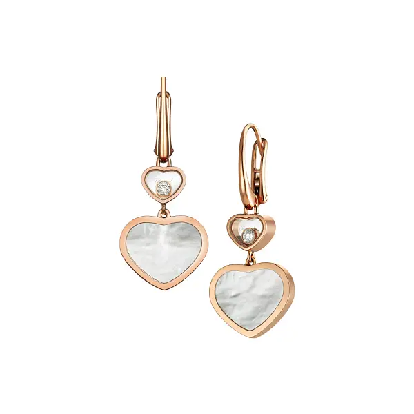 Zlaté Náušnice Chopard Happy Hearts 837482-5310