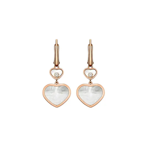Zlaté Náušnice Chopard Happy Hearts 837482-5310