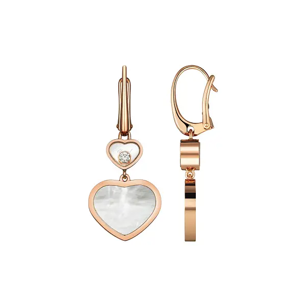 Zlaté Náušnice Chopard Happy Hearts 837482-5310