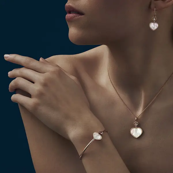 Zlaté Náušnice Chopard Happy Hearts 837482-5310