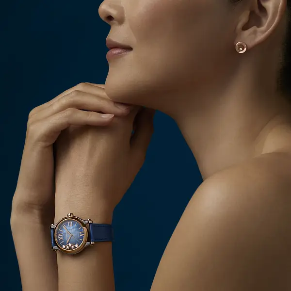 Zlaté Náušnice Chopard Happy Diamonds 83A017-5001