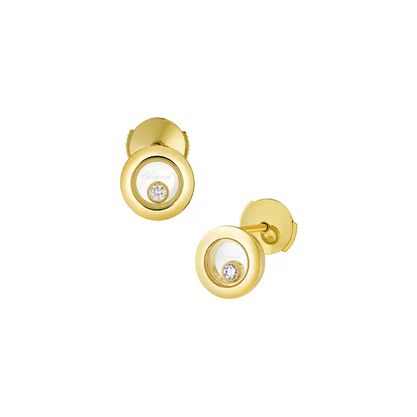Zlaté Náušnice Chopard Happy Diamonds 83A017-0001