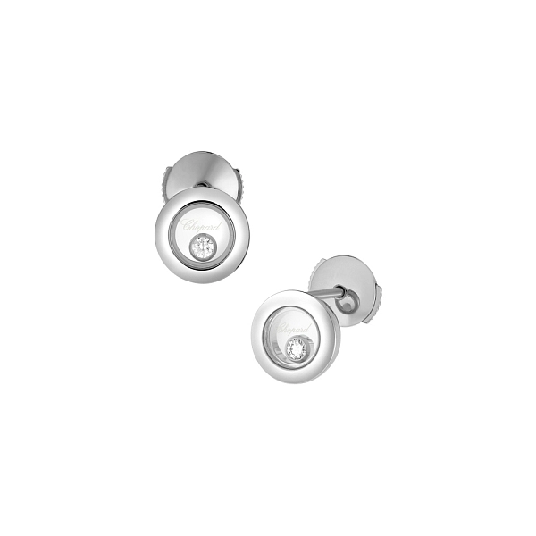 Gold Earrings Chopard Happy Diamonds 83A017-1001