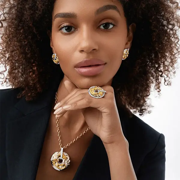 Náhrdelník Carrera Y Carrera New Shanghai Maxi Pave