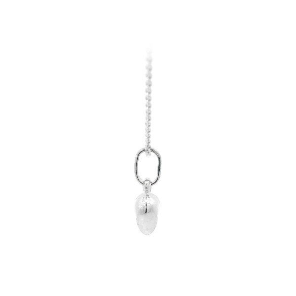 Minimalistický Přívěsek Srdce z Bílého Zlata
