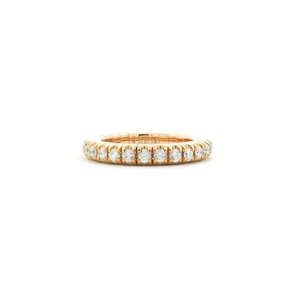 Eternity prsten z 18kt růžového zlata s diamanty 1,06 ct