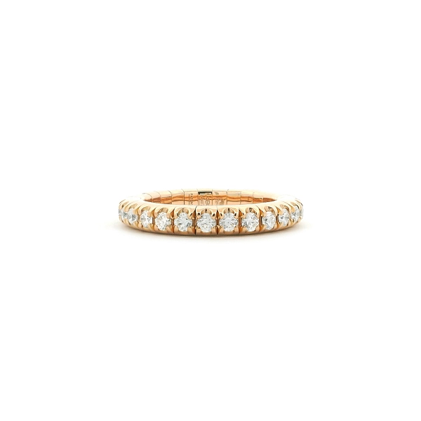 Eternity prsten z 18kt růžového zlata s diamanty 1,06 ct