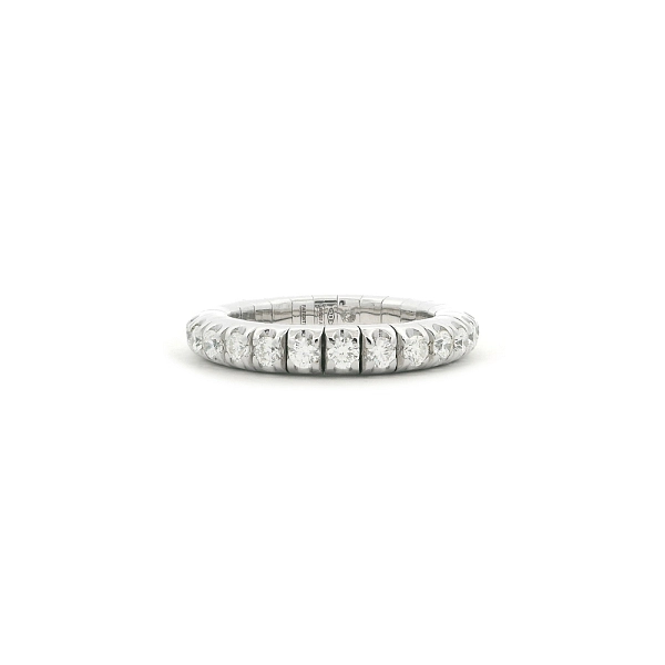Eternity prsten z 18kt bílého zlata s diamanty 1,04 ct