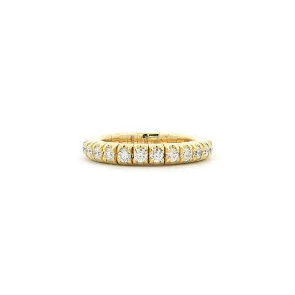 Eternity prsten z 18kt žlutého zlata s diamanty 1,04 ct