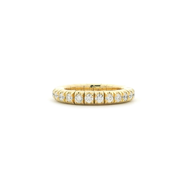 Eternity prsten z 18kt žlutého zlata s diamanty 1,04 ct