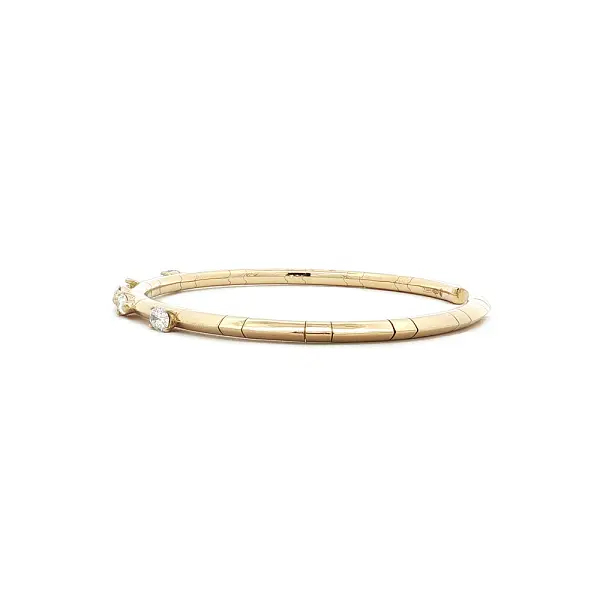 Diamantový manžetový náramek z 18kt žlutého zlata, 0,79 ct