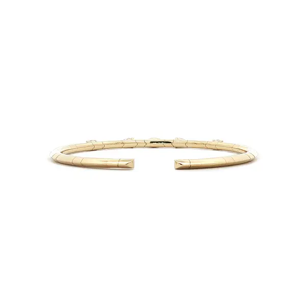 Diamantový manžetový náramek z 18kt žlutého zlata, 0,79 ct