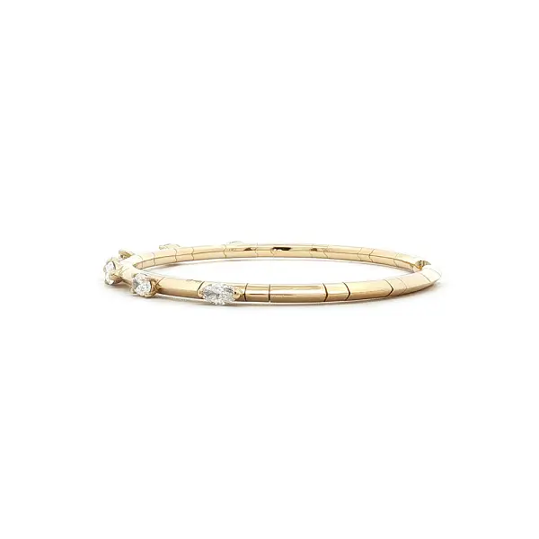 Diamantový manžetový náramek z 18kt žlutého zlata, 1,46 ct