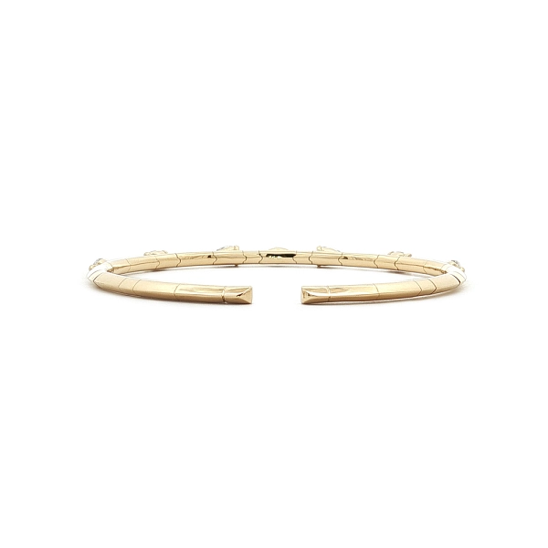Diamantový manžetový náramek z 18kt žlutého zlata, 1,46 ct