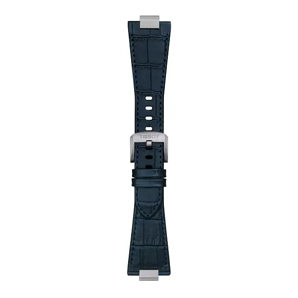 Modrý kožený řemínek Tissot pro PRX 40 mm T852.047.701