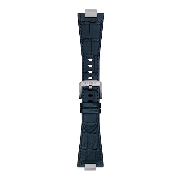 Modrý kožený řemínek Tissot pro PRX 40 mm T852.047.701