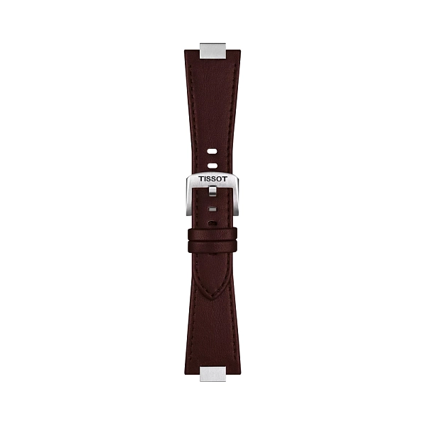Hnědý kožený řemínek Tissot pro PRX 35 mm T852.049.548